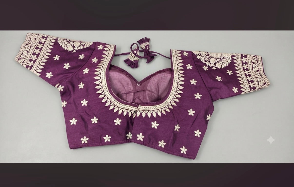 Partywear Blouse (Brown) - VRB032