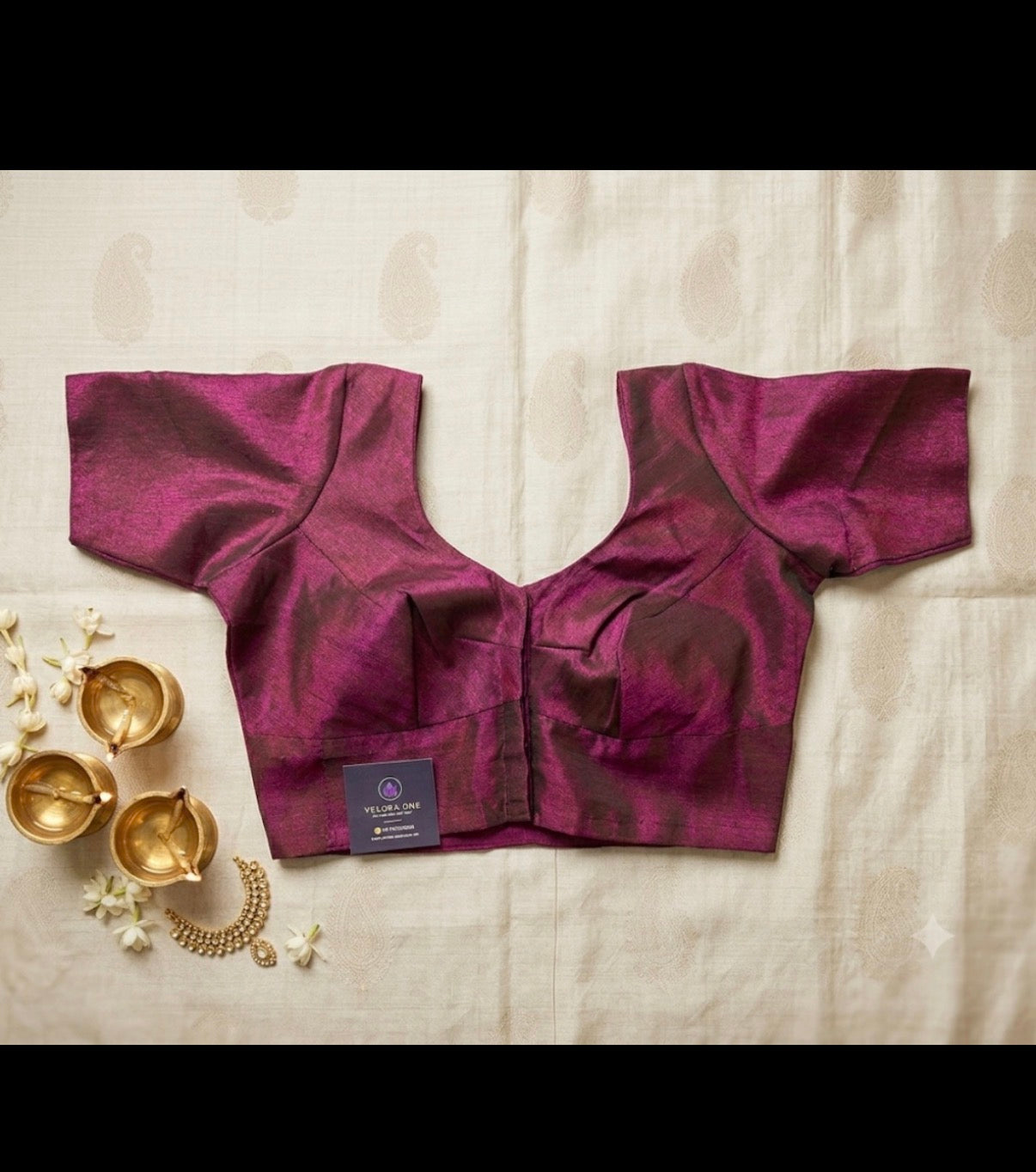 Plain Silk Cotton (Wine) - VRB017