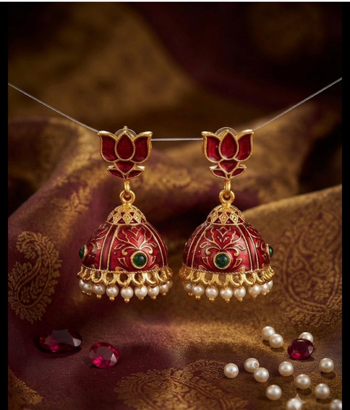 Red Jhumka
