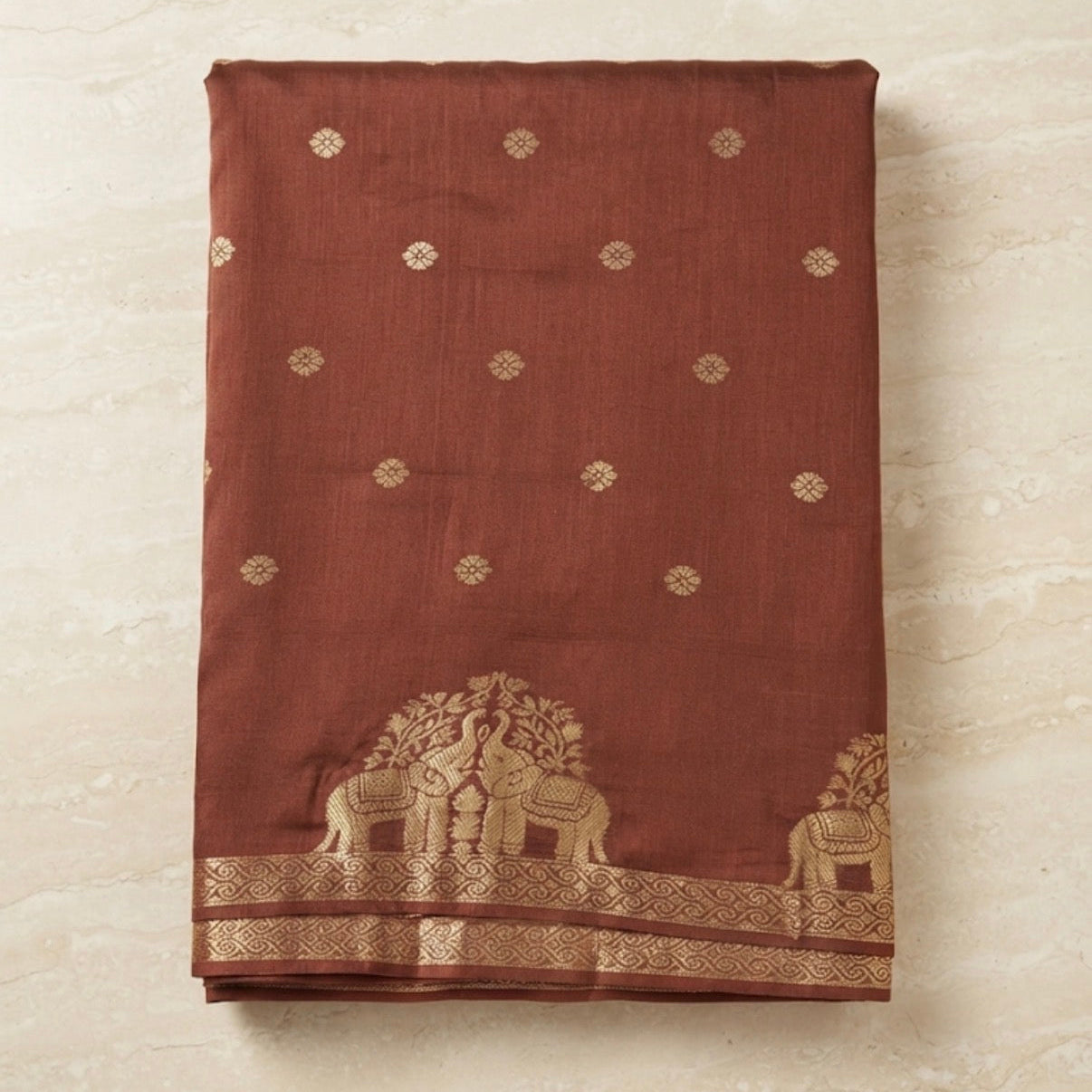 Viscose Khadi Brown - V1S090