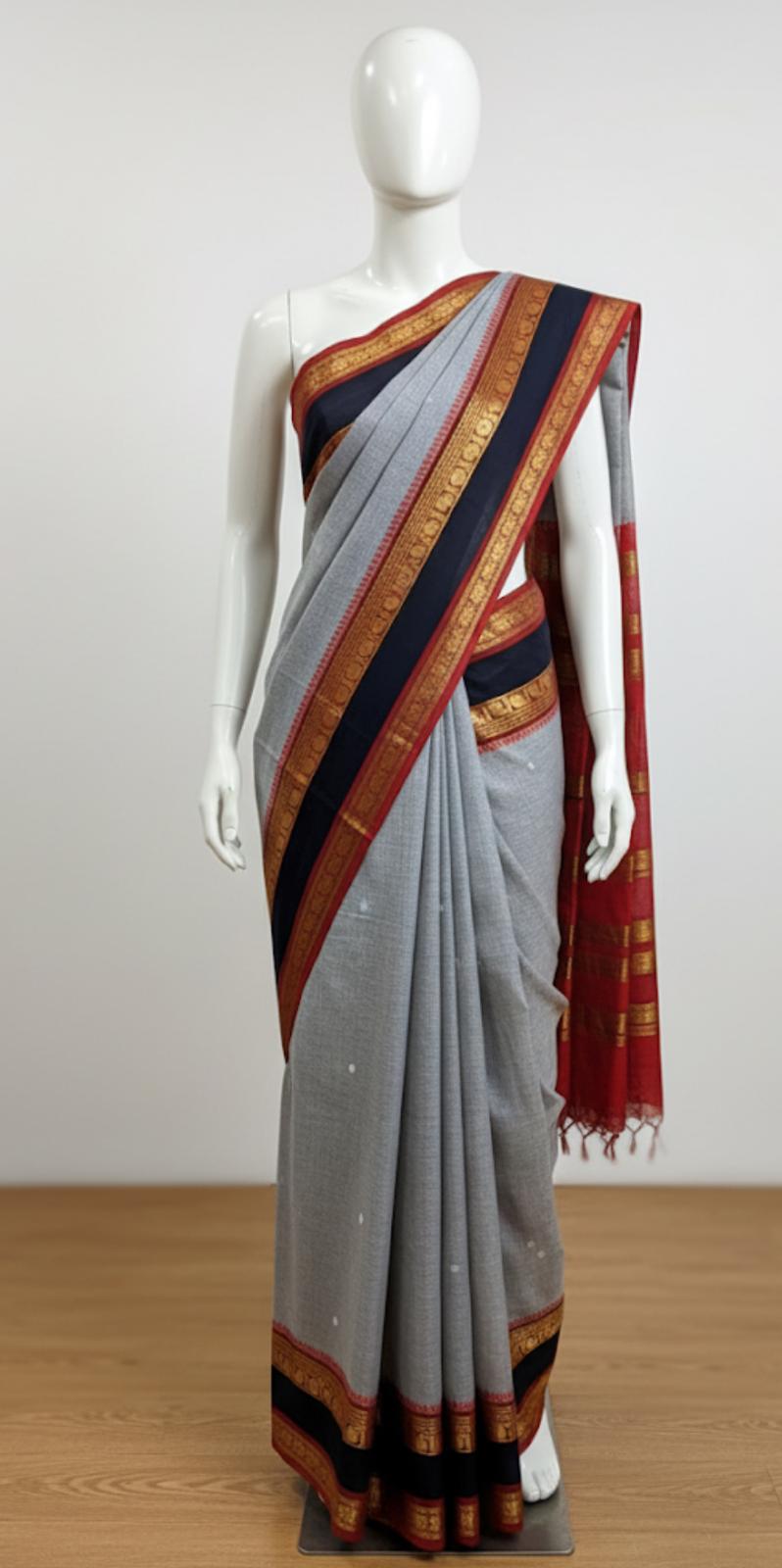 Premium Chettinad Cotton with Blouse
