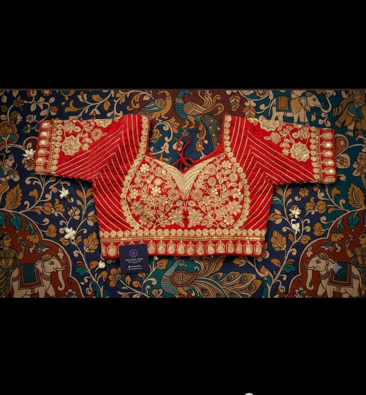 Red Designer Blouse - VRB026