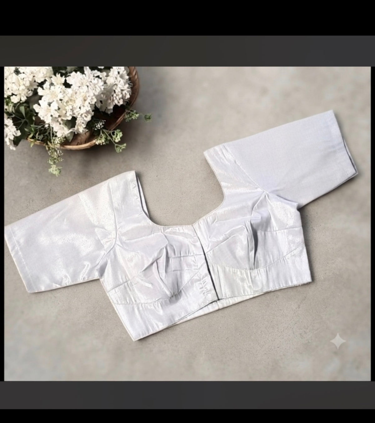 Plain Silk Cotton (Silver) - VRB018