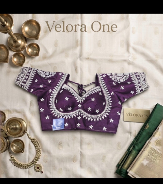 Partywear Blouse (Brown) - VRB032