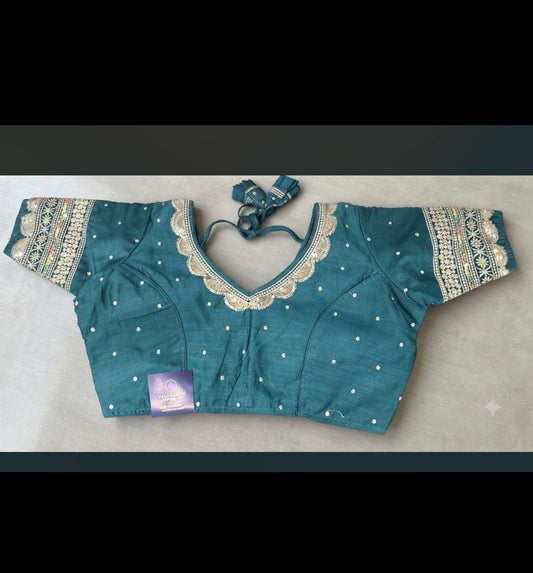 Green Work Blouse - VRB034