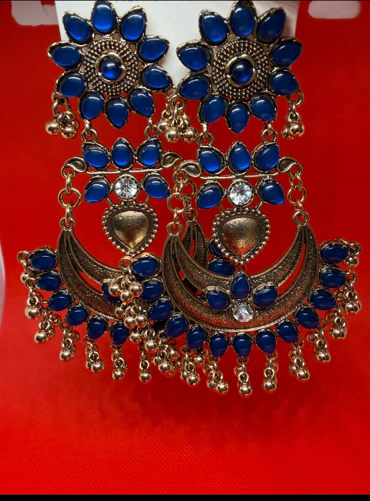 Blue Designer Earring
