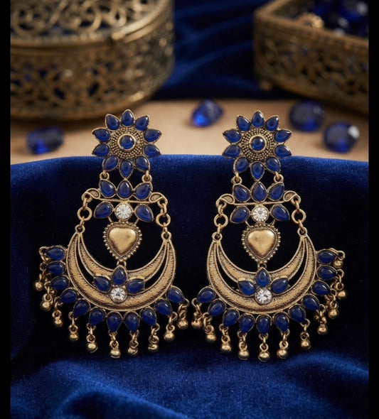 Blue Designer Earring