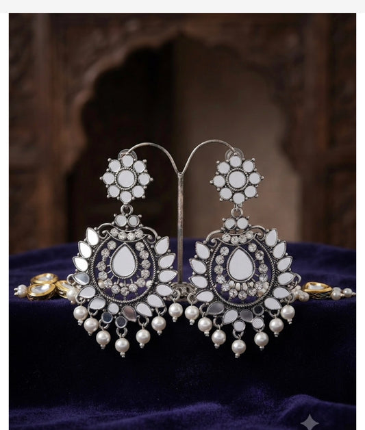 Fancy Mirror Earring