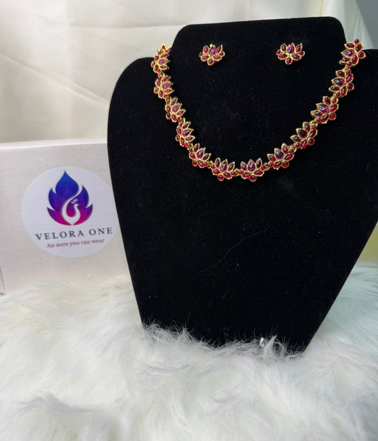 Simple Lotus Necklace - VJN025