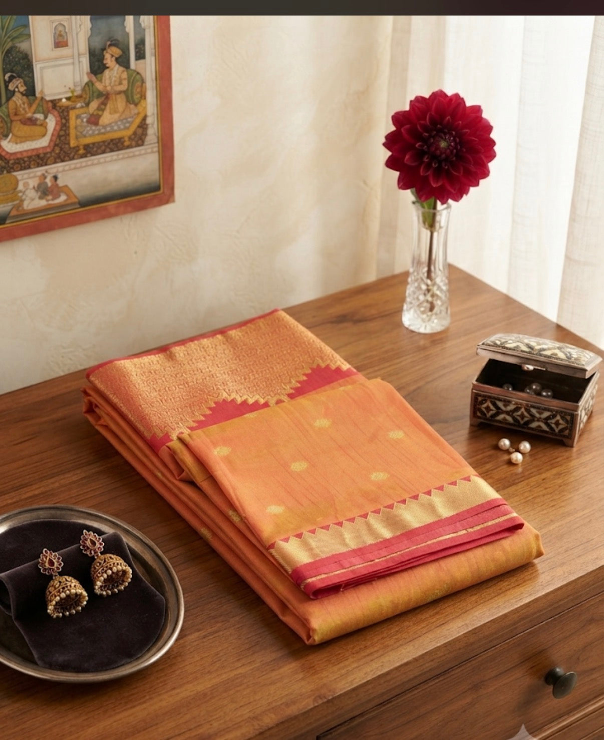 Silk Cotton Mustard - V1G079