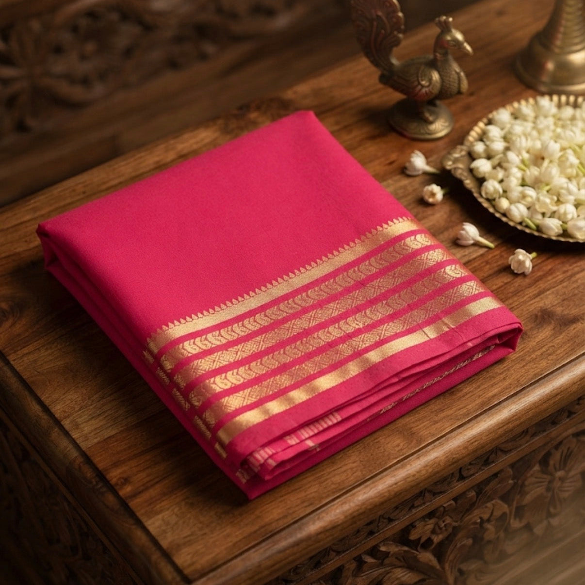 Crepe silk (Pink) - V1S084