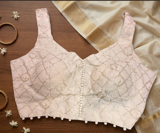 White Sleeveless Cotton (padded) - VRB021