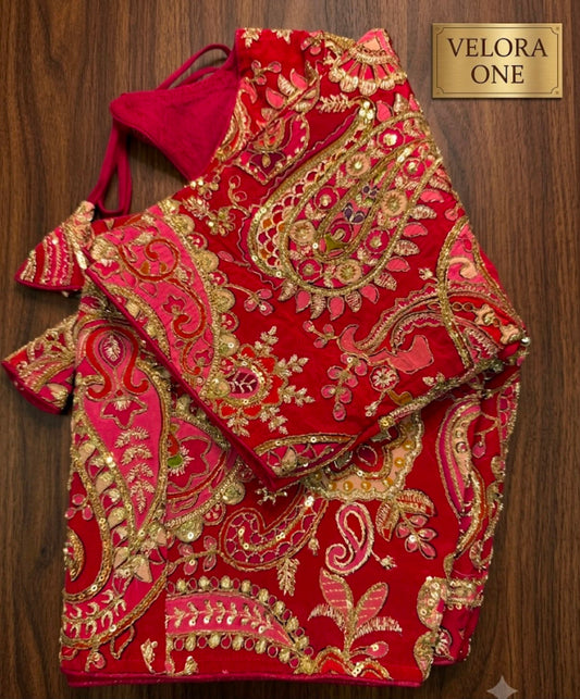 Designer Red Blouse