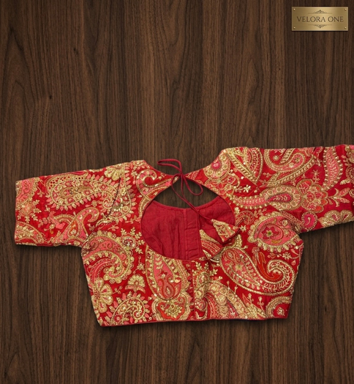 Designer Blouse (Red) - VRB001
