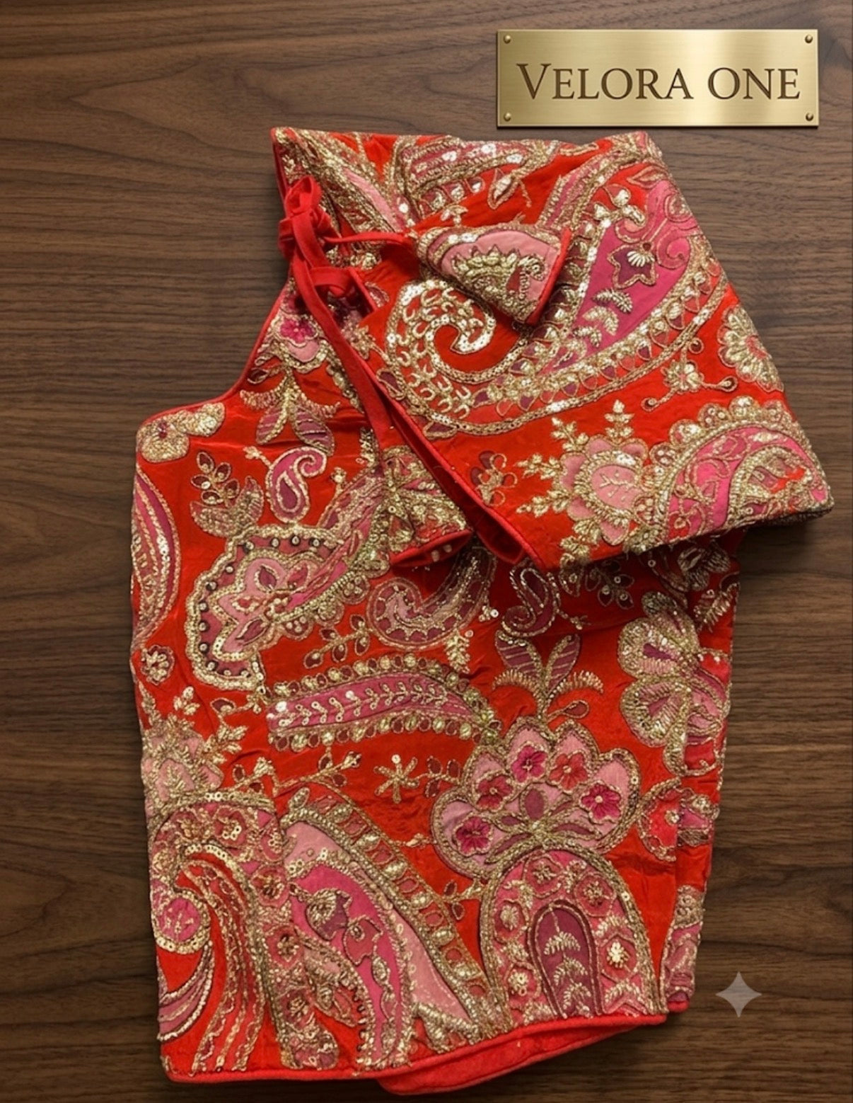 Designer Blouse (Orange) - VRB002