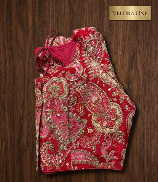 Designer Blouse (Pink) - VRB003