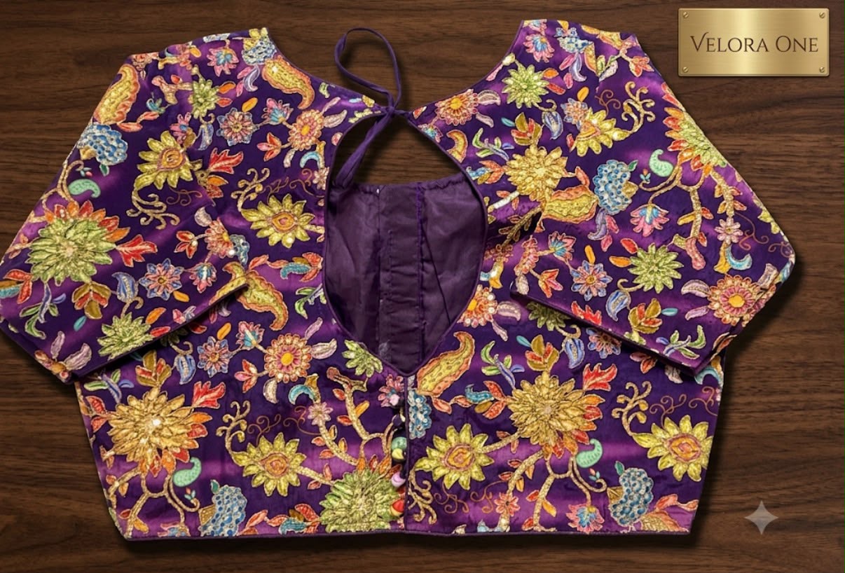 Designer Blouse (Purple)